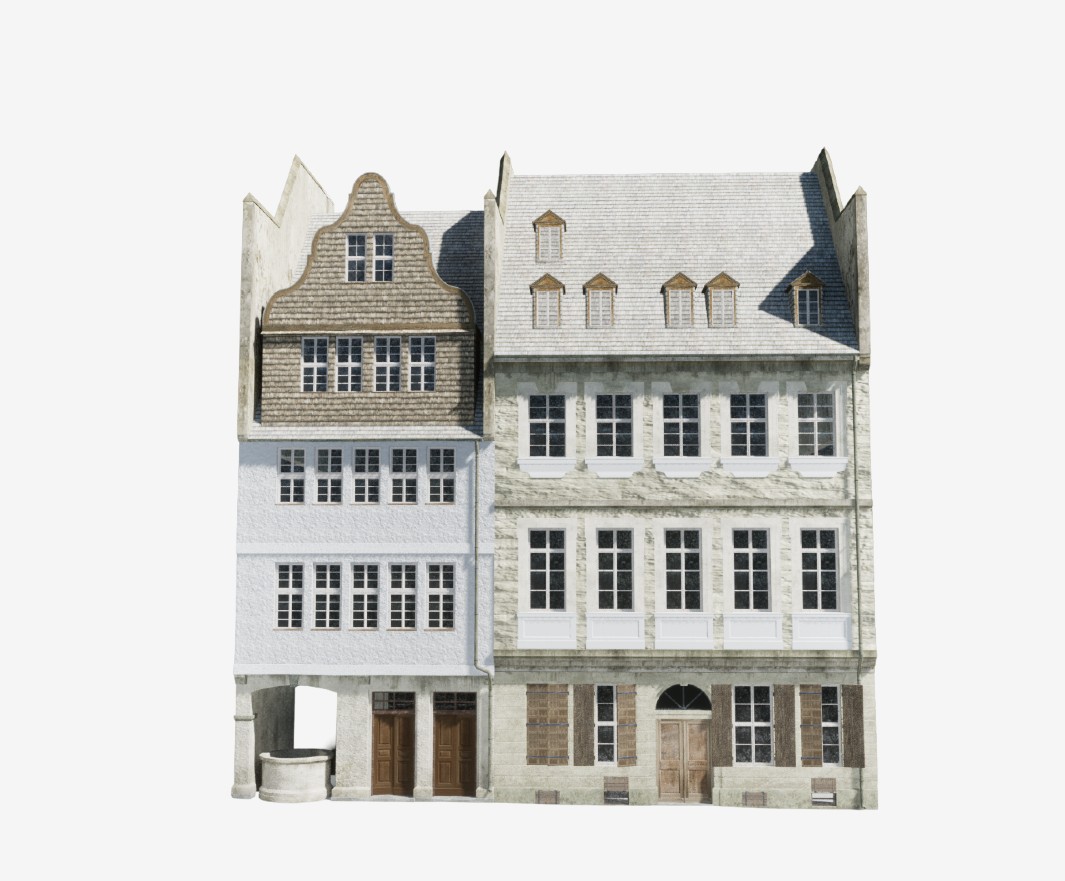 Reconstructed Judengasse street, Reiffenstein-styled